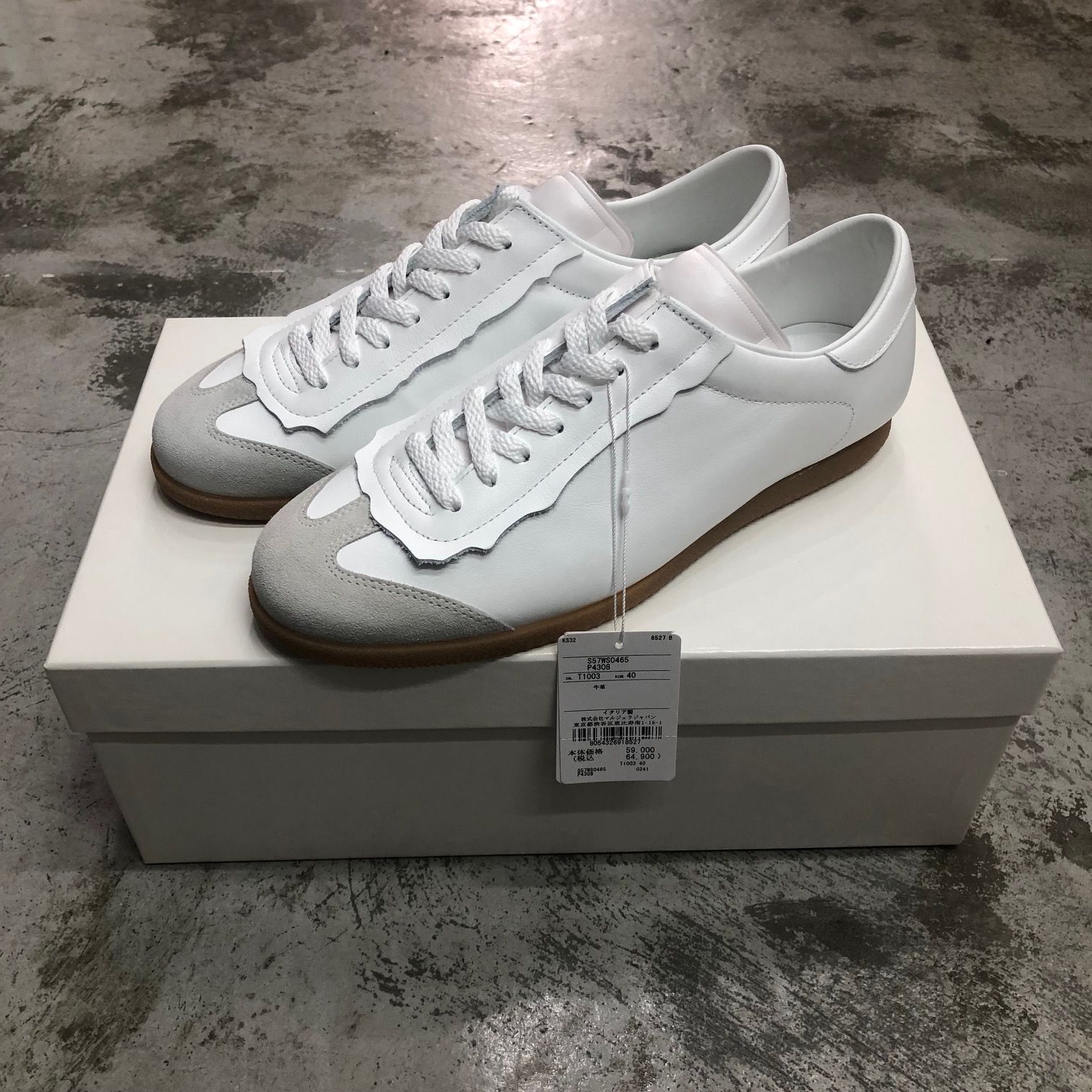 新品 国内正規 Maison Margiela 23SS FEATHER LIGHT S57WS0465 レザー 