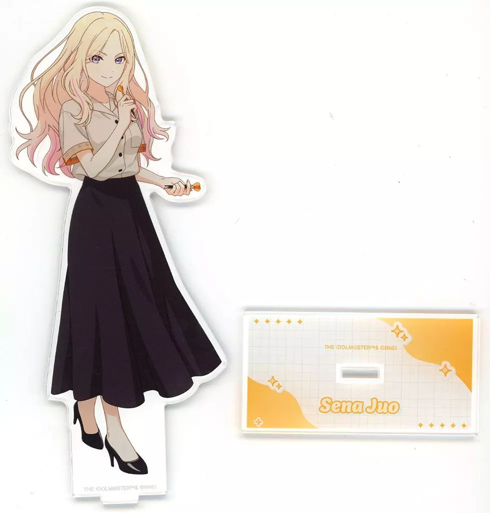 [Used] acrylic stand, acrylic panel, bowling shirt with Jujou Minami drawing down ver. BIG acrylic stand “Academy Idolmaster x ROUND 1”