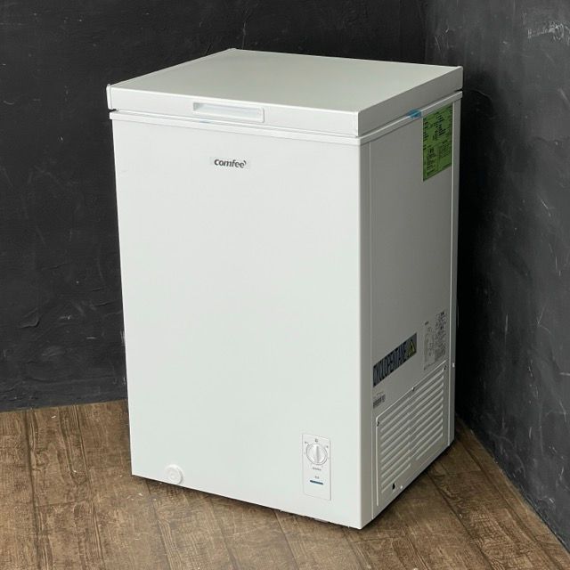 送料無料 展示品 ノンフロン冷凍庫 動作保証 comfee RCC100WH 製 99L ホワイト 上開き ストッカー B 094081|23152