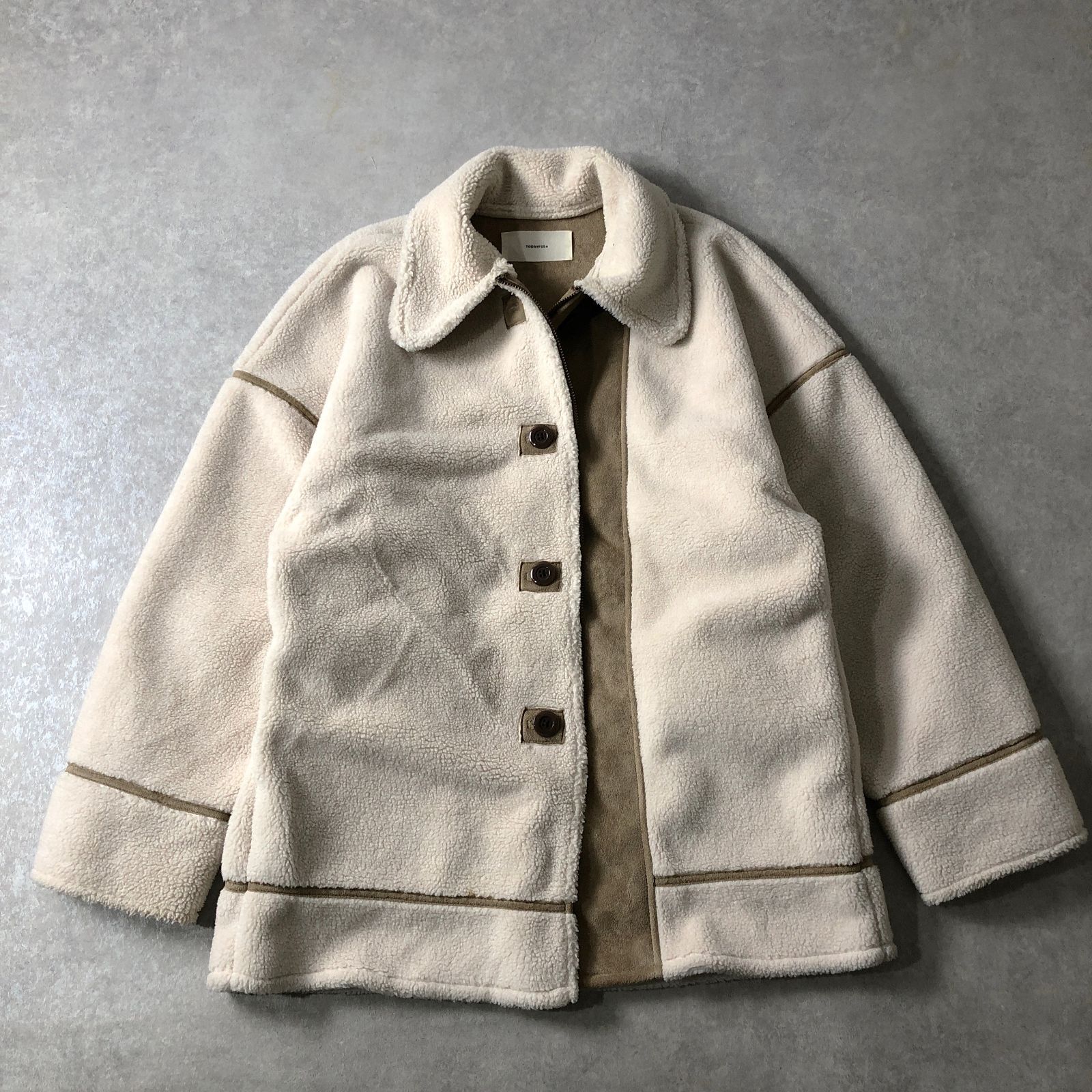 TODAYFUL - TODAYFUL Bonding Boa Coat 36 クリームの通販 by aaa's shop｜トゥデイフルならラクマ