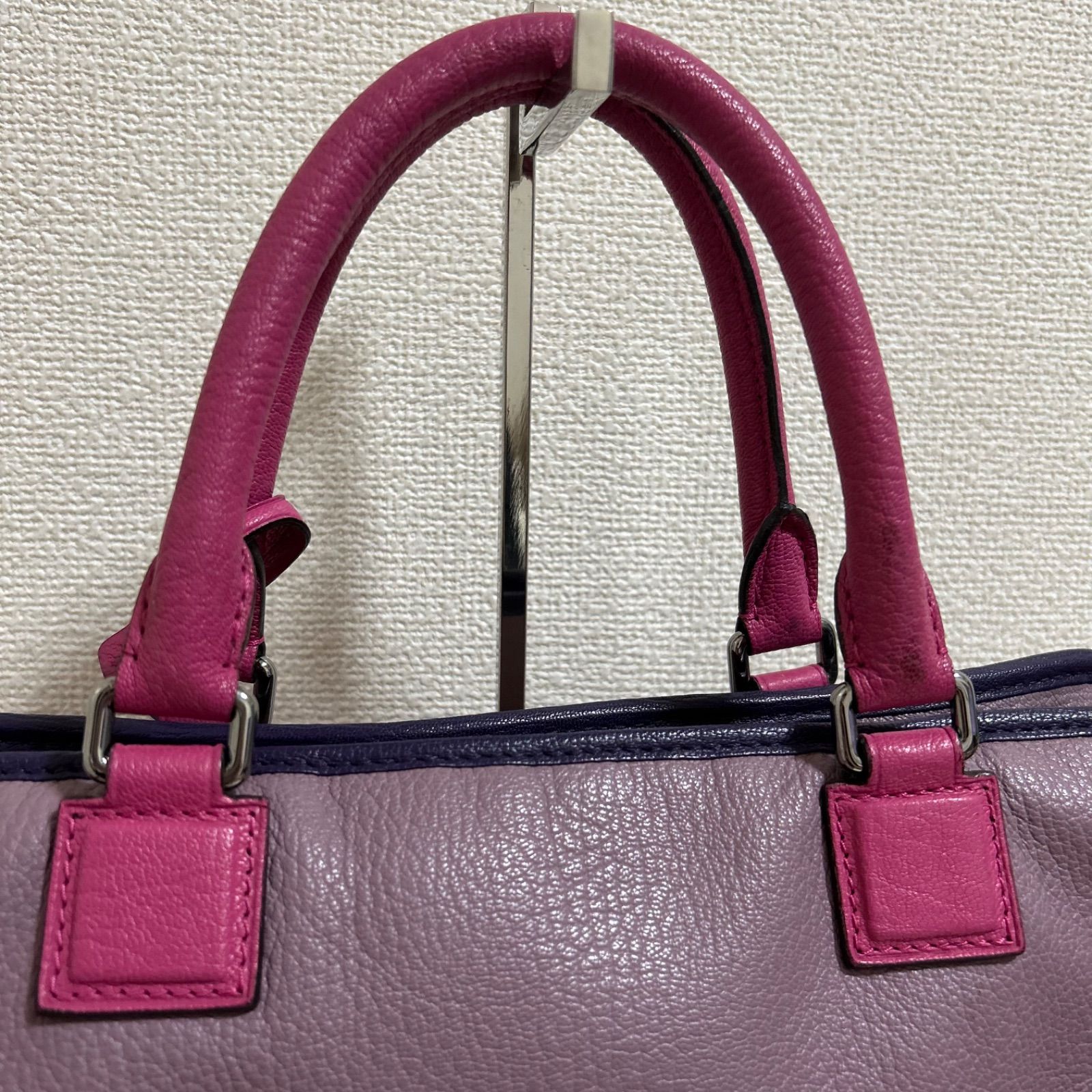 LOEWE ロエベ アマソナ28 トリコロール ピンク ハンドバッグ 牛革 ロエベ LOEWE アマソナ28 ハンドバッグ トリコロール ピンク