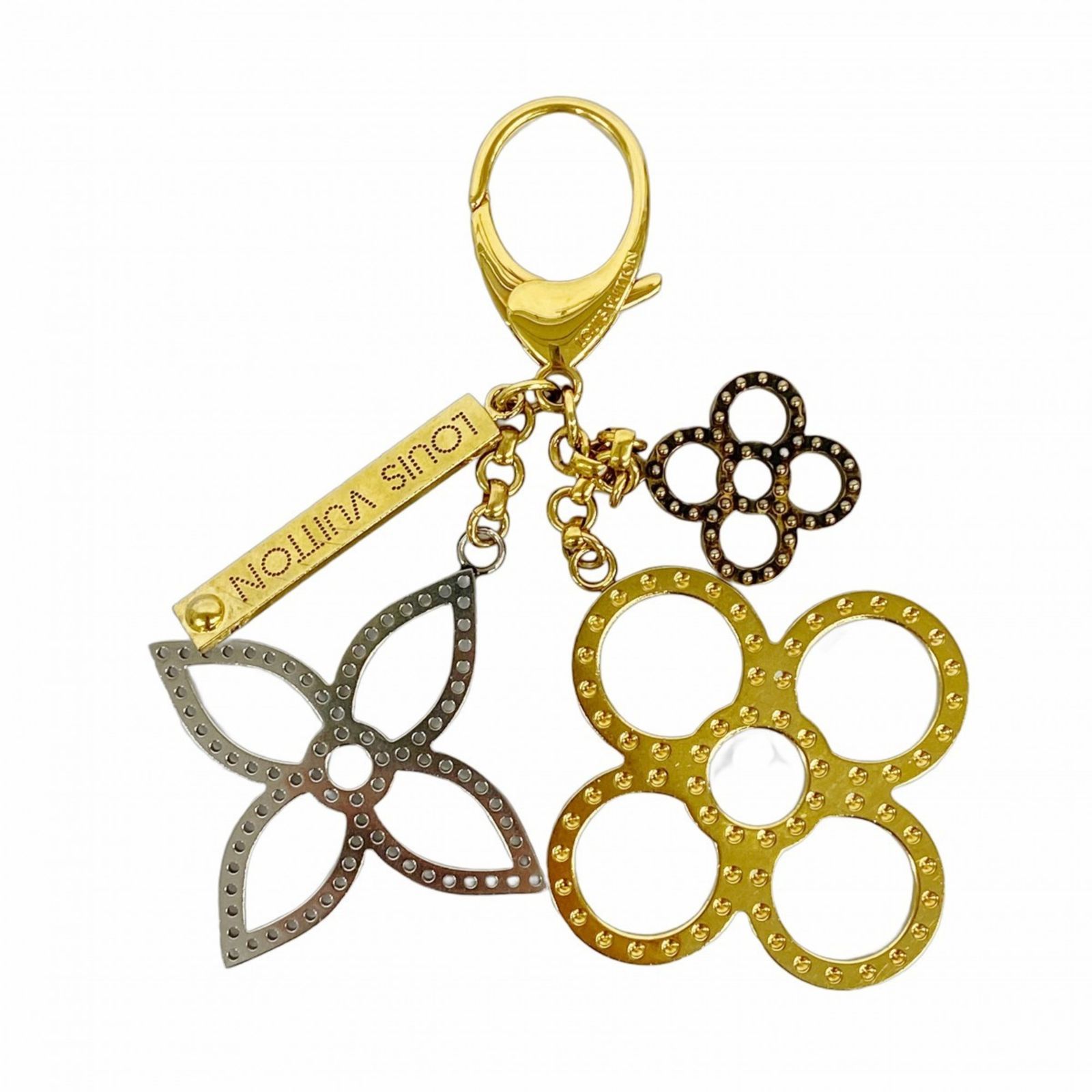 ルイ ヴィトン Louis Vuitton ルイ ヴィトン キーホルダー ビジュー サック タパージュ M65090 ゴールド シルバーレディース