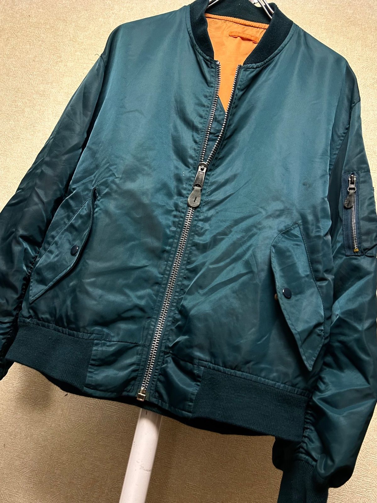 80年代 イングランド製STORE系COBLESジッパーMA-1ジャケットL