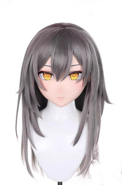 全頭マスク カツラ付き ロック付き NO.562 ドール ヘッドロリータ人形 オリジナル コスプレ 仮装 着ぐるみ kigurumi