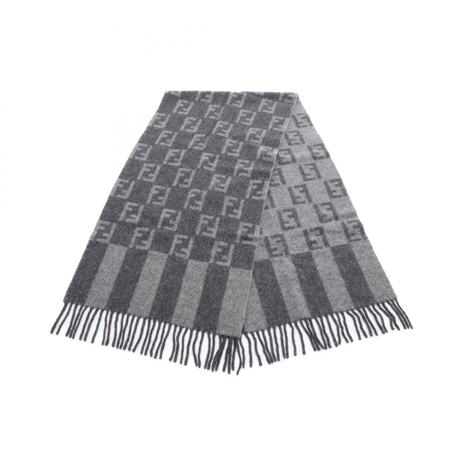 FENDI FF ズッカ柄　ロゴマフラー FENDI フェンディ ズッカ柄 マフラー ビンテージ FF ロゴ FENDI