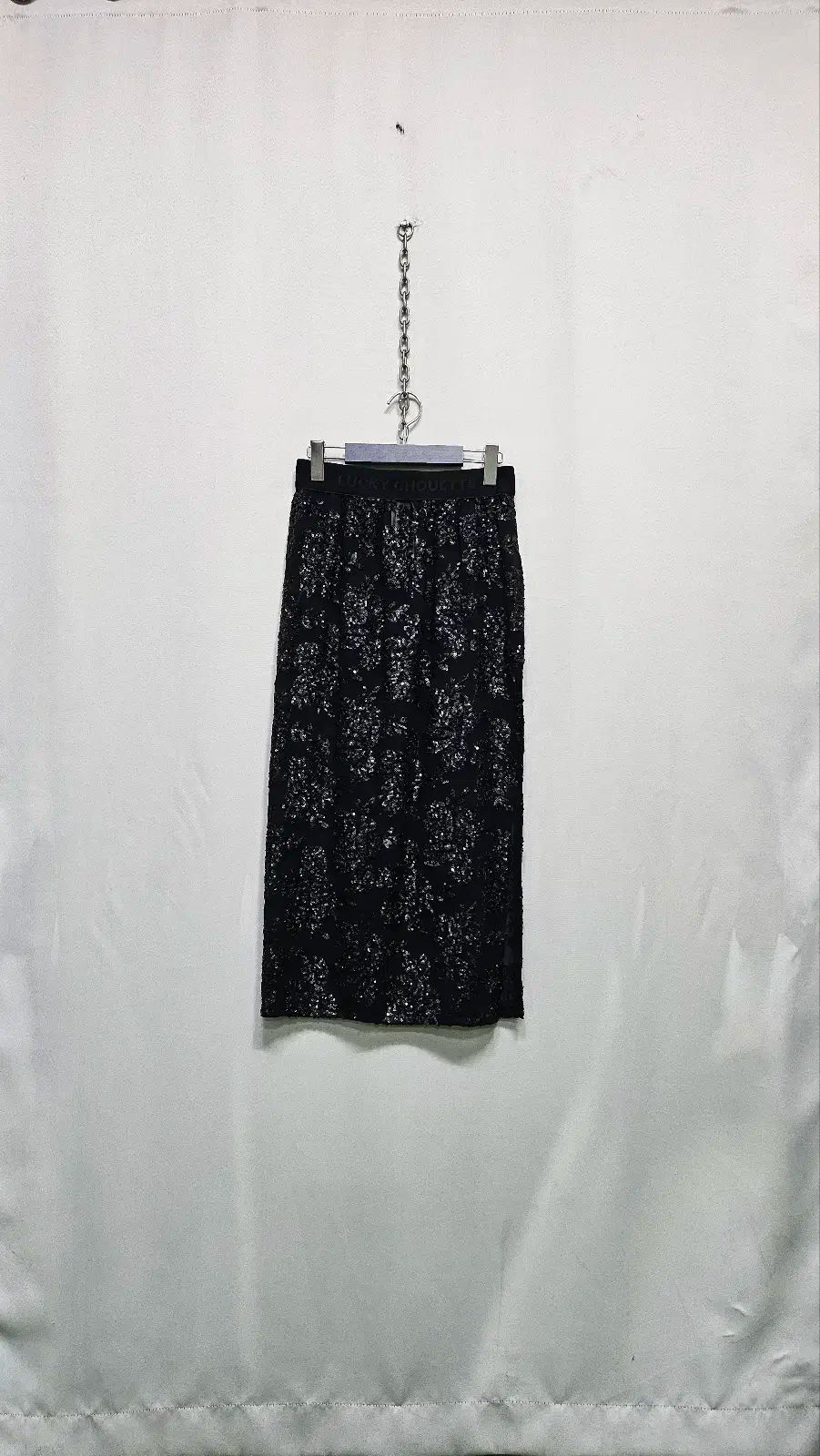 LUCKY CHOUETTE ラッキーシュエトゥ スパンコール ラップスカート 24 今年の製品