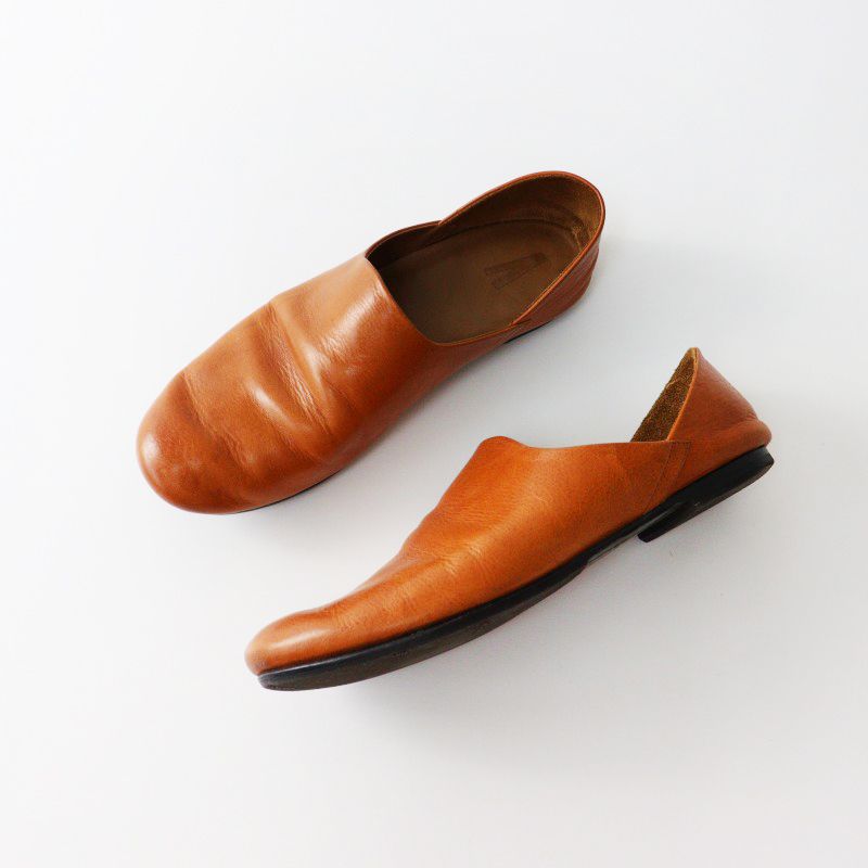 アウッタ AUTTAA レザースリッポンシューズ 35/ブラウン フラット 