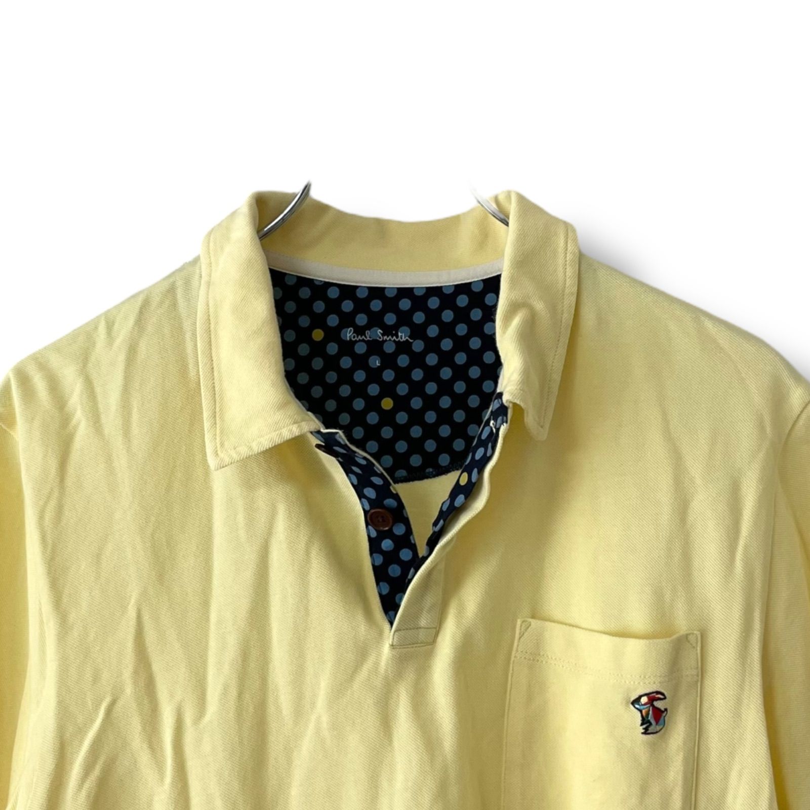 Paul Smith ポールスミス イエロー 半袖ポロシャツ 綿100% 中国製