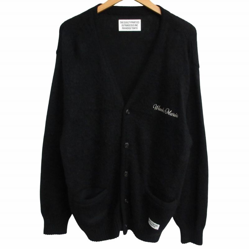 ワコマリア　クラシックカーディガン　XL黒 ワコマリア カーディガン 黒 ワコマリア クラシックカーディガン XL黒