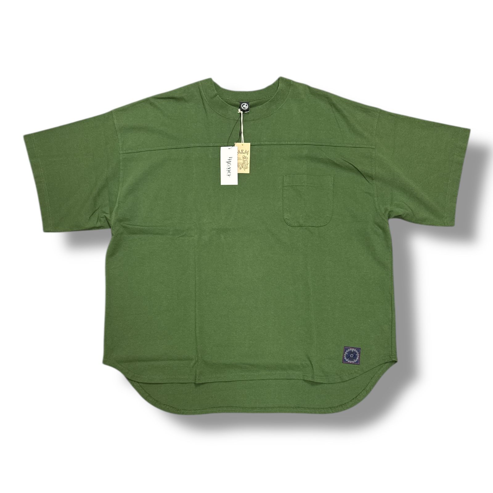 参考上代19800円 未使用品 MASSES × M&M フットボールティーシャツ 