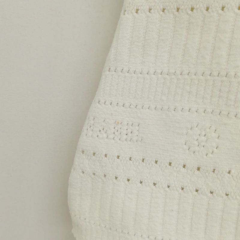 シャネル CHANEL 97P ヴィンテージ パンチング ロゴ ココマーク ニット  