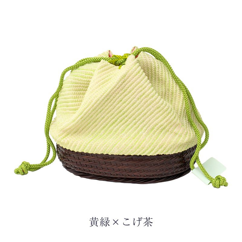 着物リメイク 本革 × 大島紬 ハンドメイド 雪輪 華紋 和装バッグ 臙脂色