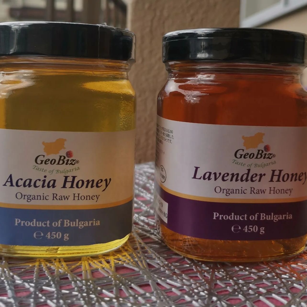 3.6kgブルガリア産オーガニック 生蜂蜜 アカシア4個とラベンダー 蜂蜜4