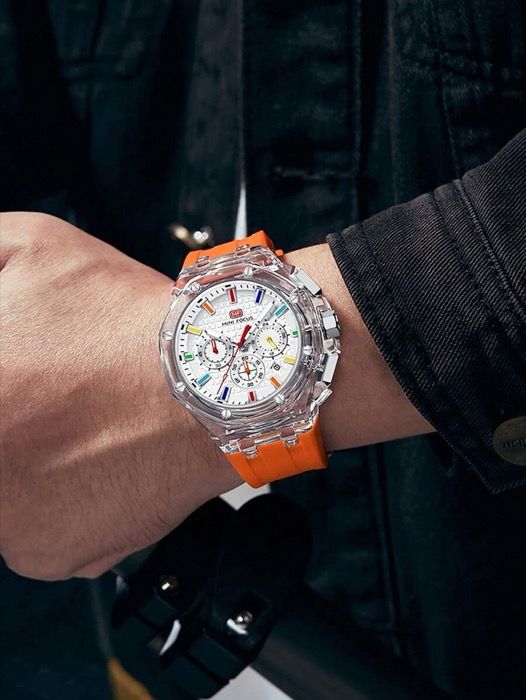 腕時計 メンズ クォーツ 1個 ファッションスポーツクォーツ腕時計 メンズ 小さな文字盤 カレンダー シリコンストラップ ビジネスカジュアル メンズ腕時計 トップブランド ラグジュアリー