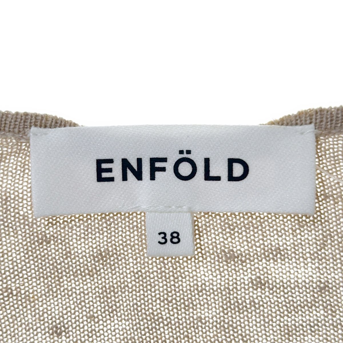 ENFOLD エンフォルド ロングリネンカーディガン 300AS170-2290 ブラック 38 ITBGOQVWGKNV ENFOLD(エンフォルド) / リネンロングカーディガン/17SS
