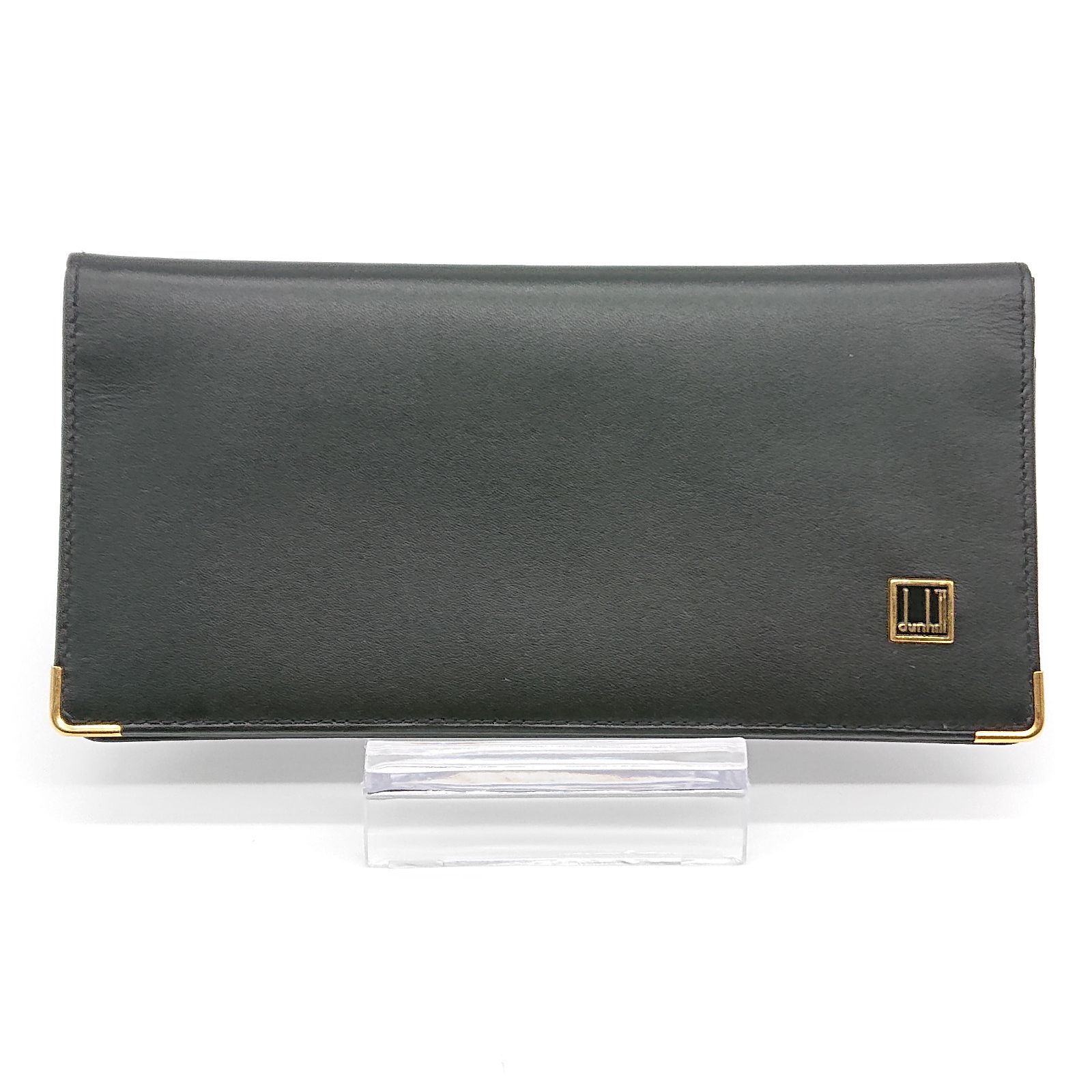 Dunhill ダンヒル 長財布 折り財布 ブラック レザー 札入れ