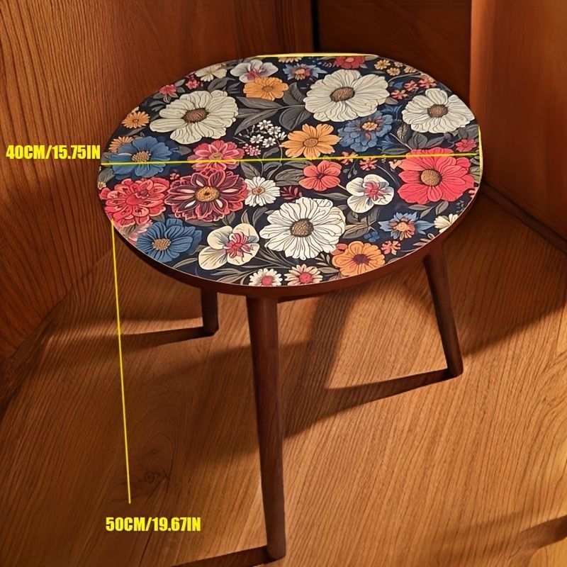 【昭和レトロ】丸みのあるフォルムが可愛い小さなテーブル 花台 サイドテーブル サイドテーブル 花台 アンティーク レトロ 木製 正方形 四角 高