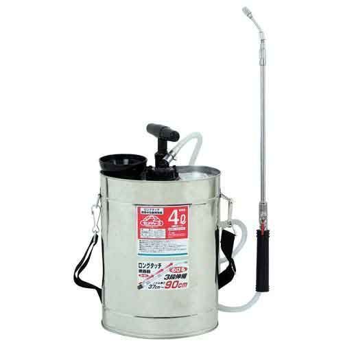セフティ-3 ロングタッチ肩掛半自動噴霧器 4Lジュシポンプ
