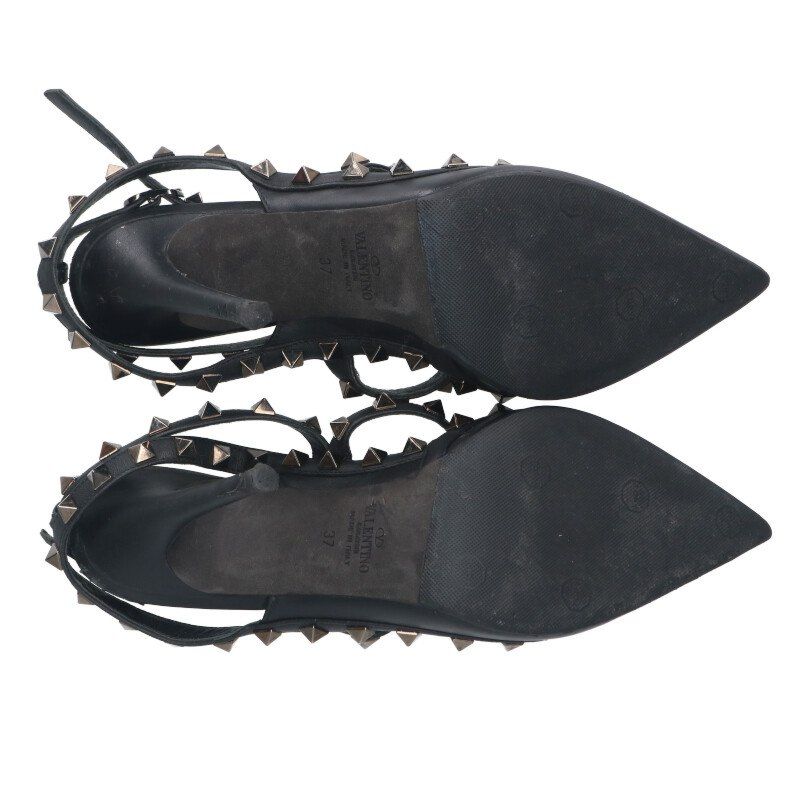 ヴァレンチノ　ヒール　37 ヴァレンティノガラヴァーニ ロックスタッズストラップピンヒール