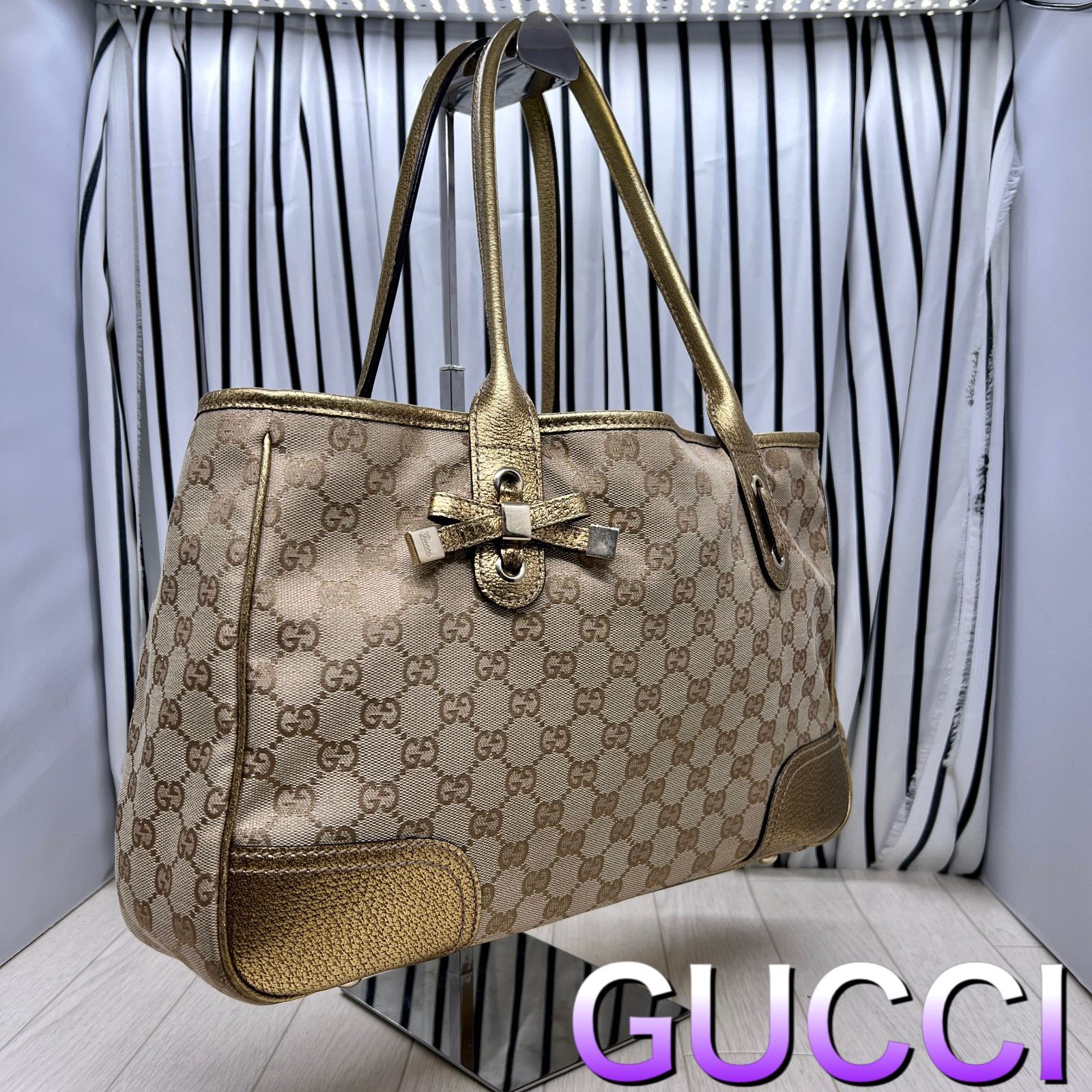 超美品】GUCCI×グッチ A4収納可能プリンシートート - カピバラさん