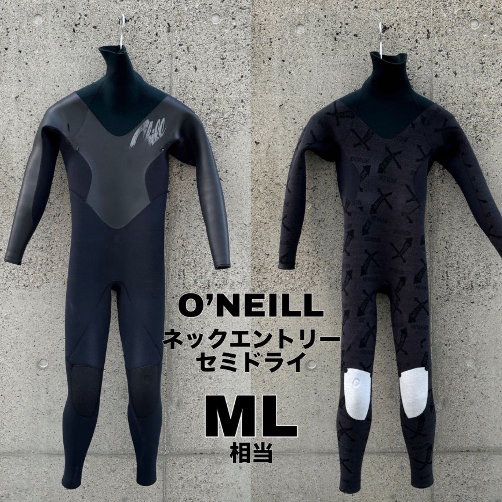 オニール O'NEILL ウエットスーツ ネックエントリー MLサイズ相当 訳あり格安商品