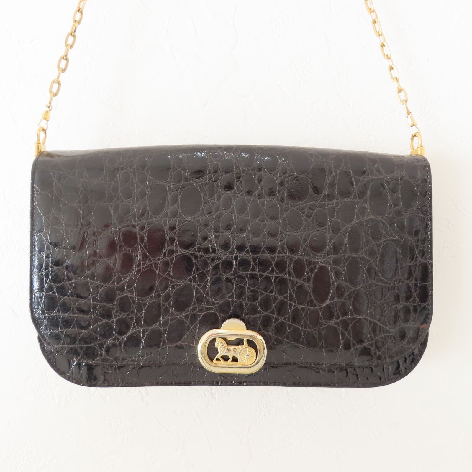 M10 CELINE セリーヌ ヴィンテージ 馬車金具 フラップ
