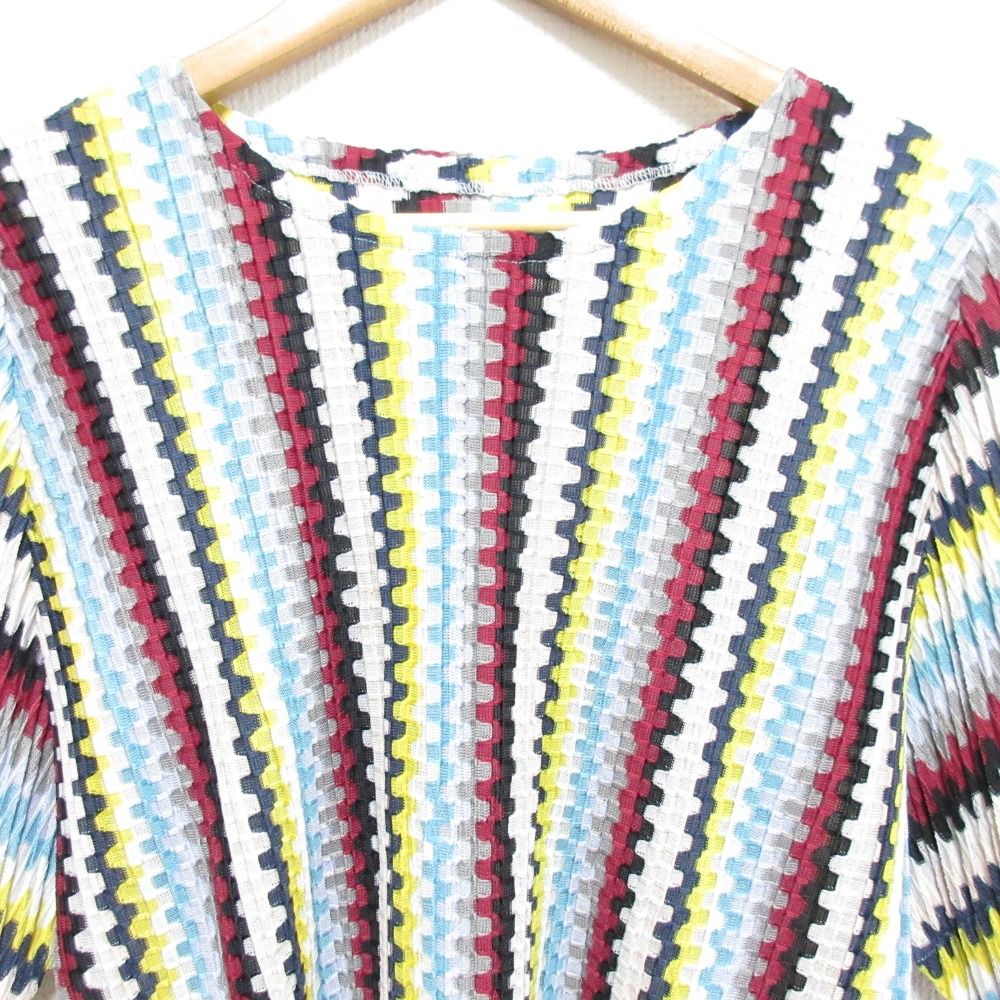 美品 PLEATS PLEASE プリーツプリーズ イッセイミヤケ 総柄 ショート  