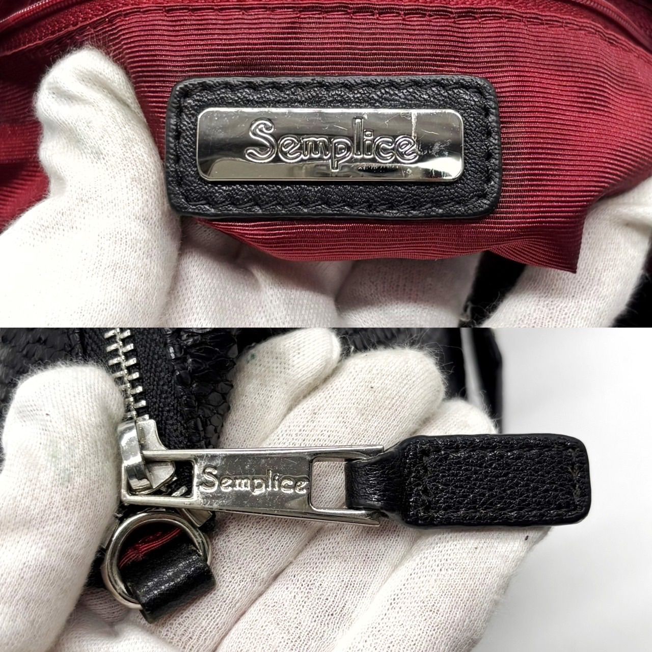 良品】 Semplice センプリチェ 2way ショルダーバッグ トートバッグ 