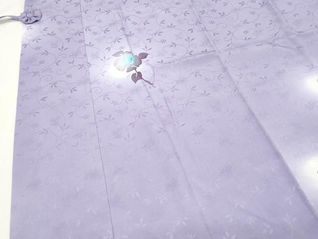 平和屋本店□極上 道中着 ロング丈 草花文 蛍暈し 逸品 CZAA1936s5