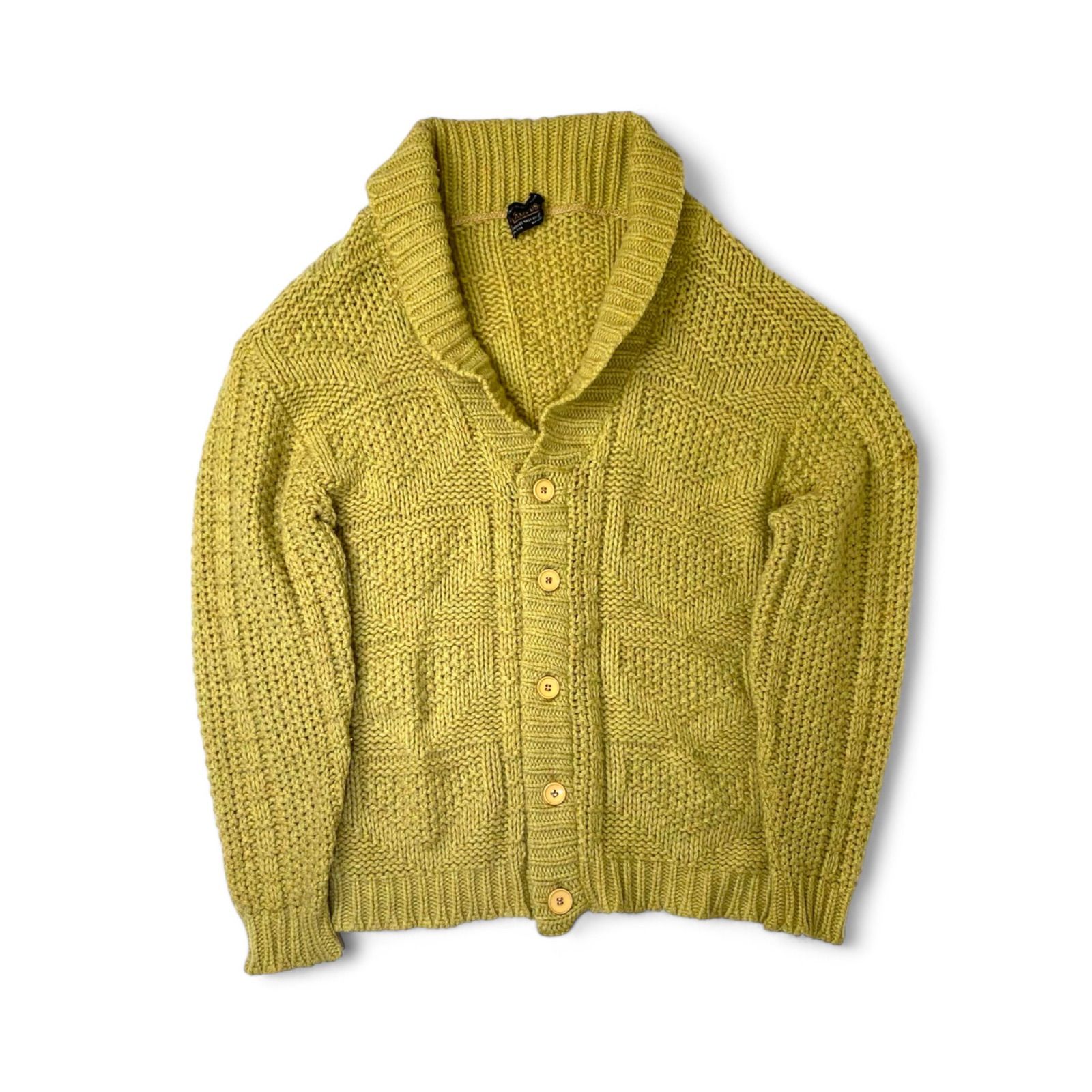 VINTAGE CAMPUS キャンパス 60s ショールカラーカーディガン MADE IN