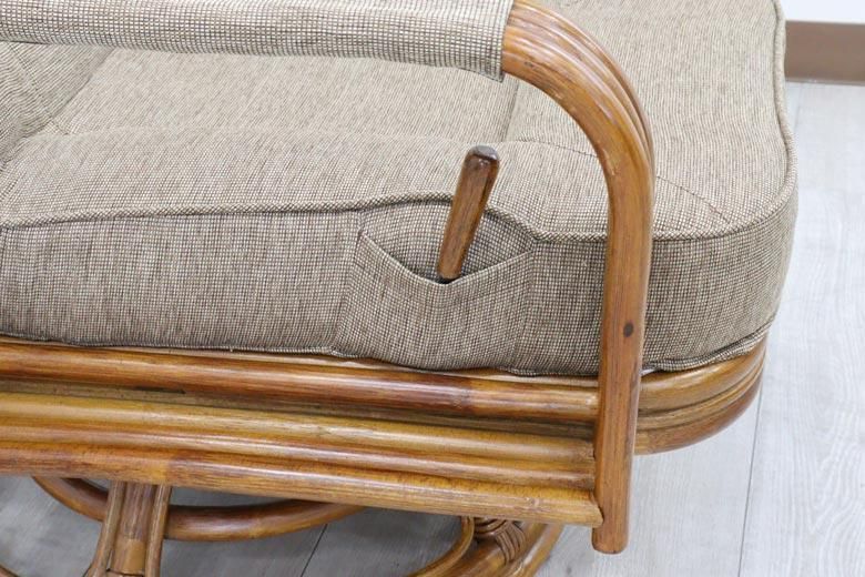 ラタンリクライニングチェア一人がけ