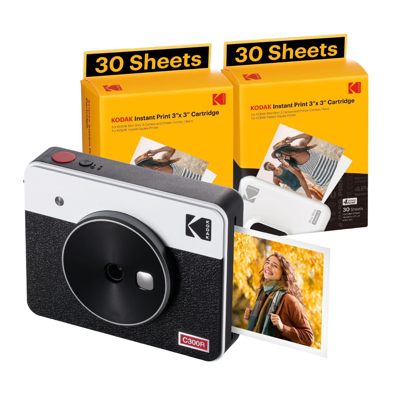 コダック KODAK Mini Shot Retro 4PASS 2-in-1インスタントカメラ