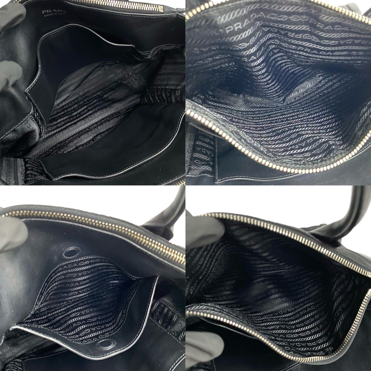 極 美品 希少品 PRADA プラダ コンセプト 2way ナイロン レザー