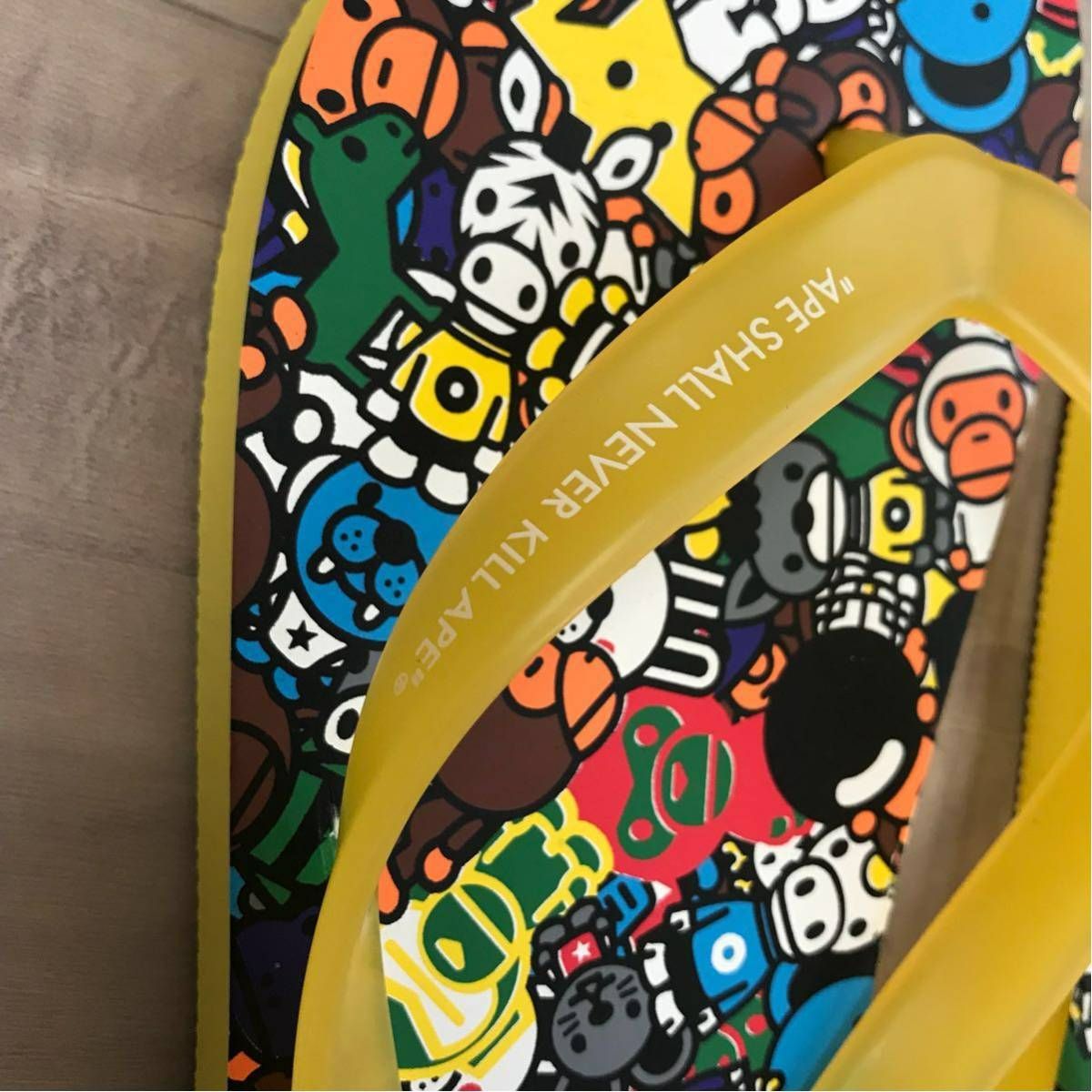 ★APE エイプ 初期 猿迷彩 ビーチサンダル キーホルダー付★ ☆APE エイプ 初期 猿迷彩 ビーチサンダル キーホルダー付☆