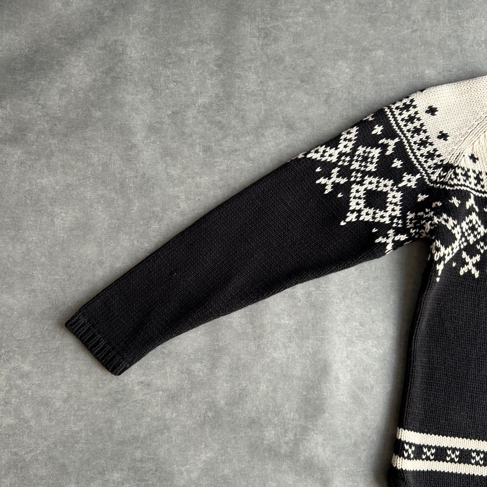 90s~00s 香港製 Eddie Bauer ノルディック カーディガン 古着 90s&frasl;Eddie Bauer&frasl;エディーバウアー&frasl;コットンニット&frasl;プルオーバー