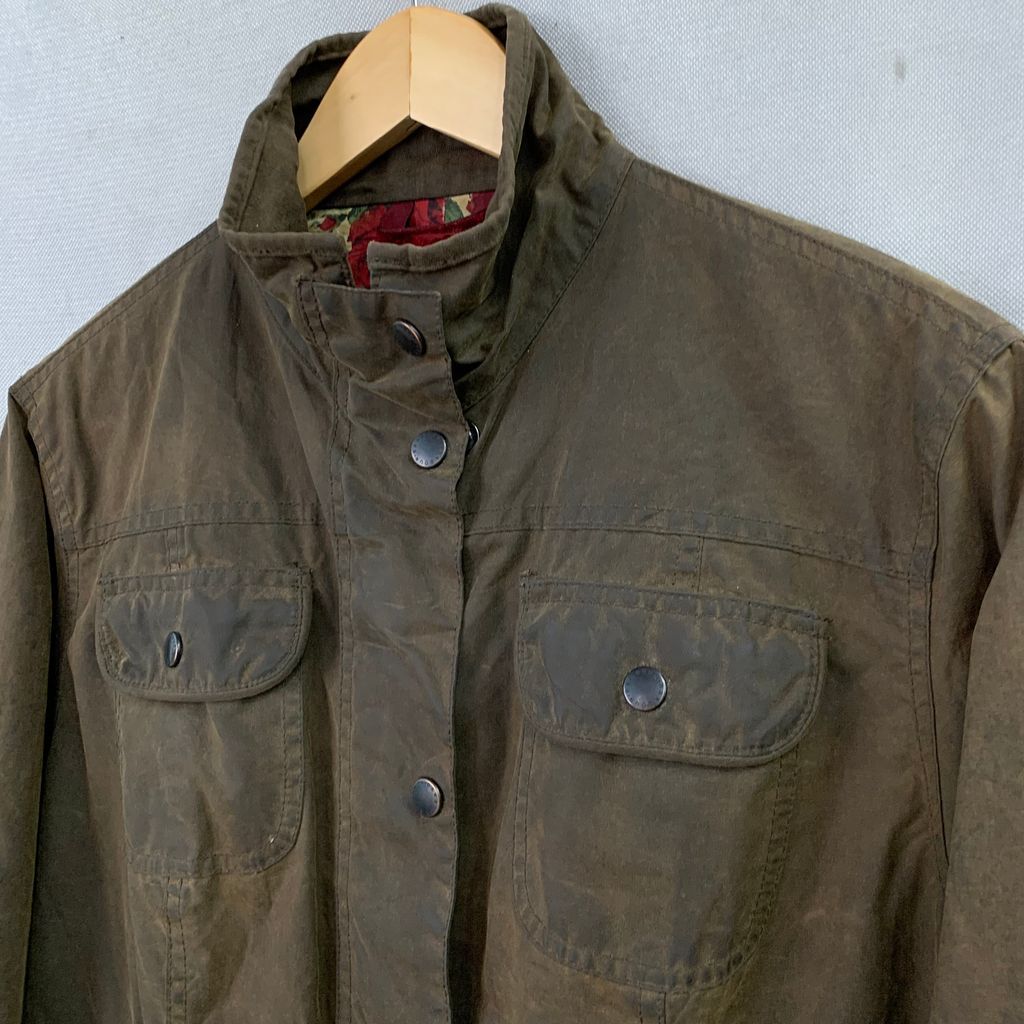 バブアー Barbour ROSE UTILITY JACKET ワックス ジャケット オイルド ジャケット 18 サイズ No.I449