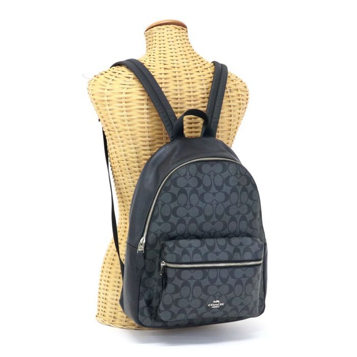 コーチ COACH リュック シグネチャー ブラック PVC F58314 楽天市場】コーチ COACH バッグ リュック F58314 ブラック