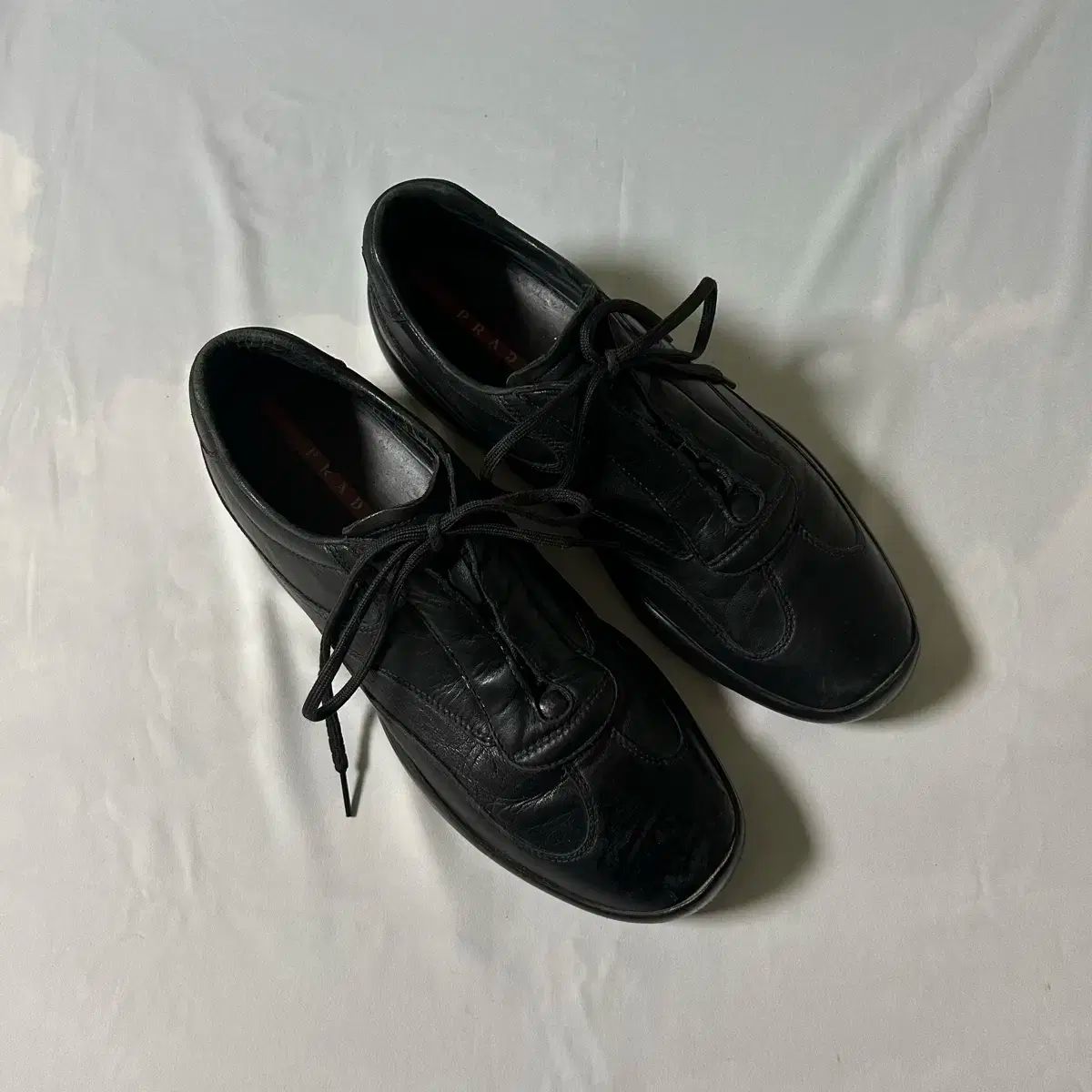 Prada sports lace up derby shoes