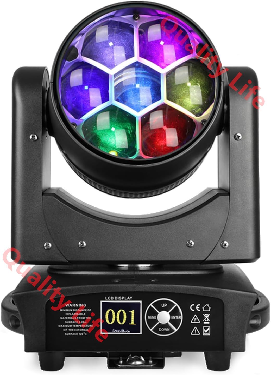 350W移動ヘッド ライト7x40W RGBW の洗浄|ズームレンズ|CTO の効果の蜂の目独立して制御することができる DMX 23|35| 51CH DJs 棒 クリスマスおよびホーム パーティーの照明のために活動化させる音が付いている