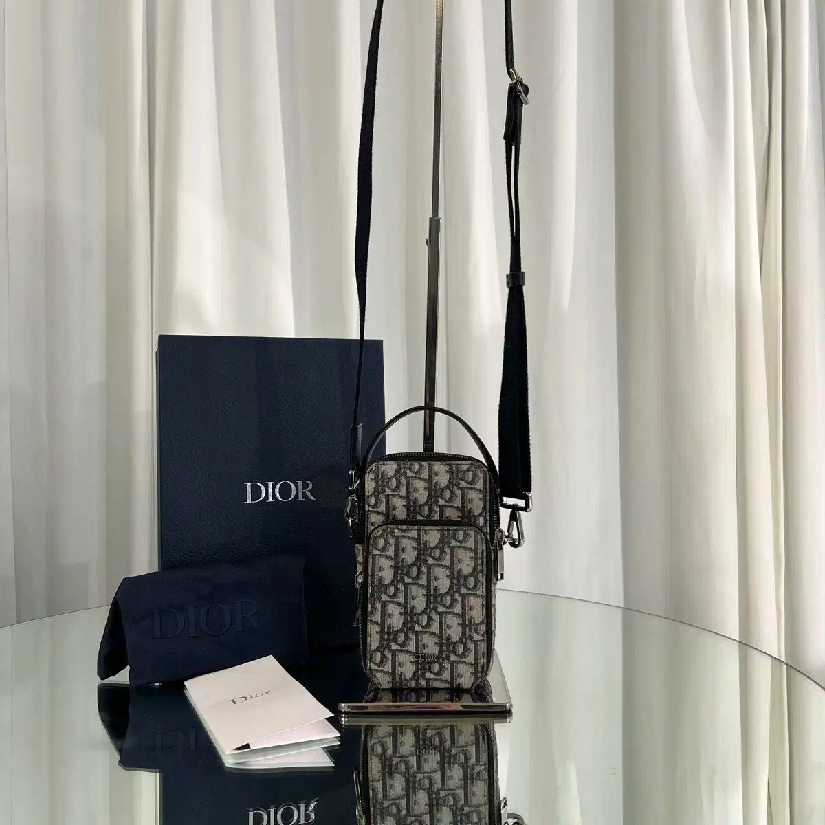 フルセット ディオール オブリーク マイクロ ポーチ