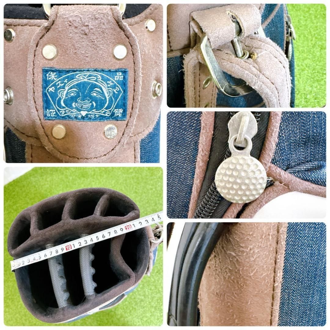 希少 EVISU エヴィス エビス キャディバッグ デニム カモメ ビッグロゴ 希少 EVISU エヴィス エビス キャディバッグ デニム カモメ