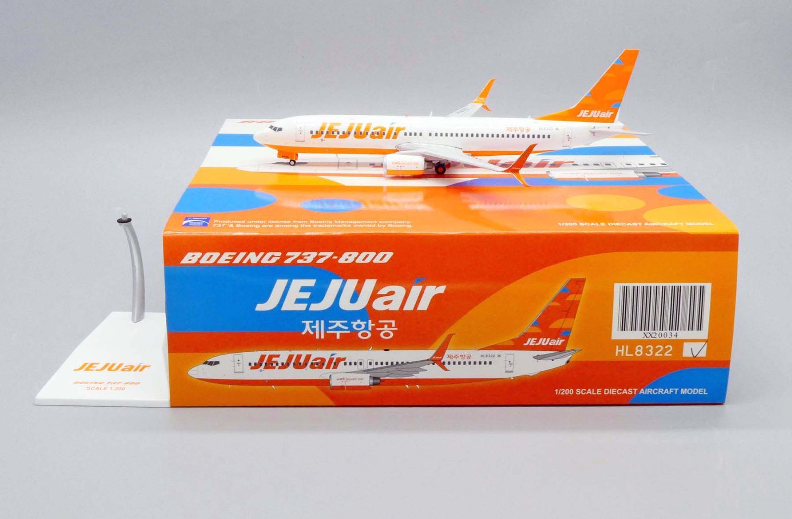 Jcwings チェジュ航空 737-800 HL8322 1/200 XX20034 - メルカリ