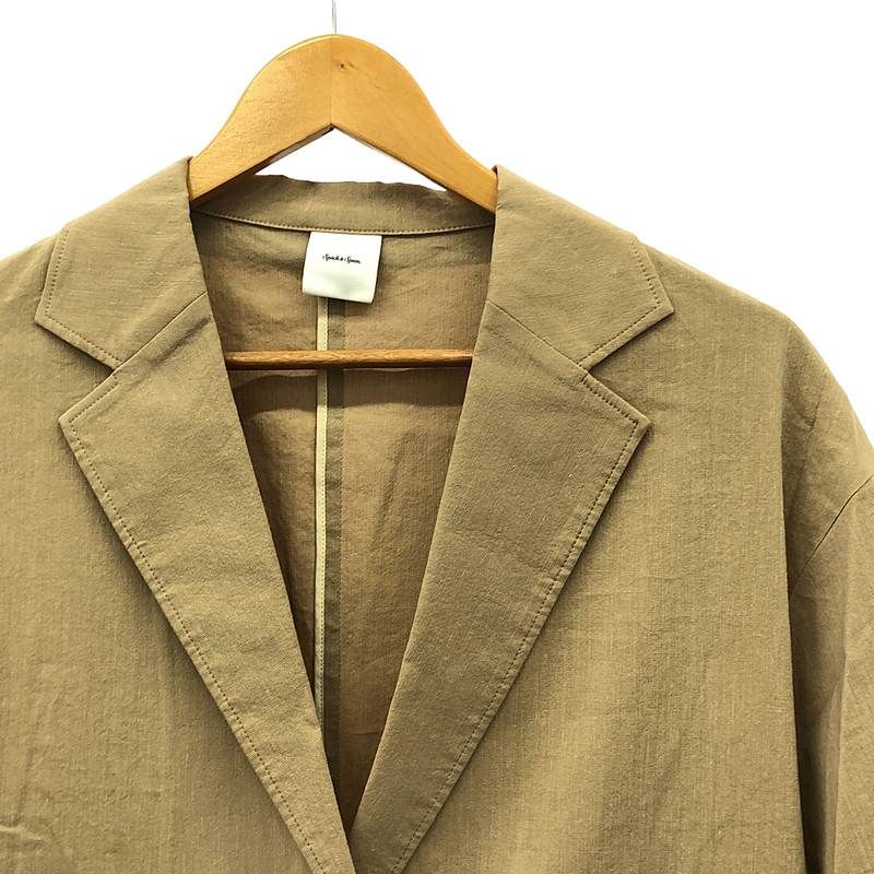 spick&span レーヨン リネン ジャケット ベージュ 38 美品】spick&span 