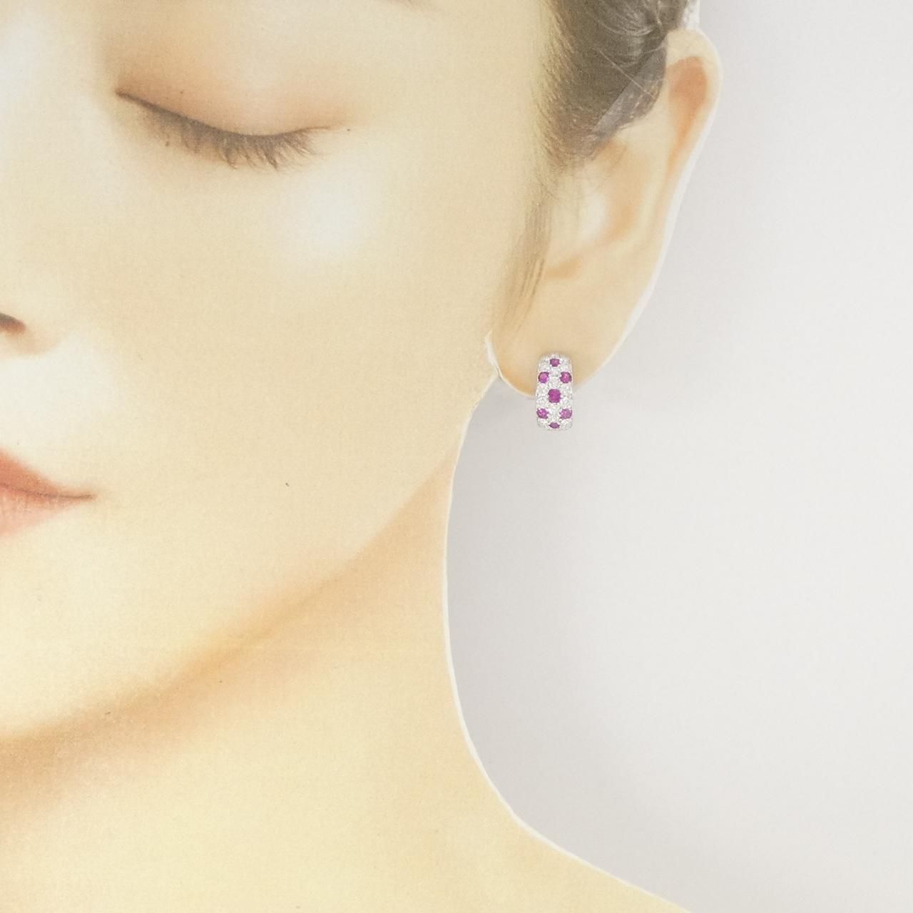 ミキモト　ピアス　片耳 ミキモト ルビー ピアス 0.30CT 片耳 - メルカリ