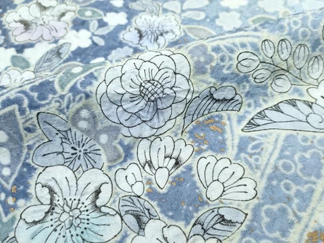 平和屋本店□極上 吉乃一廉 幻の辻が花 訪問着 絞り 暈し染め 銀通し地