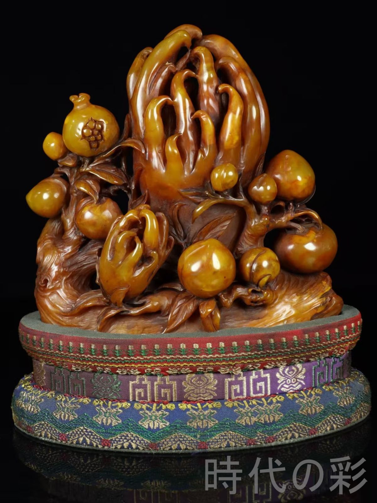 中国美術 古玩 大清乾隆年製 壺 瓢箪形 福寿 縁起物 陶器 置物 色絵