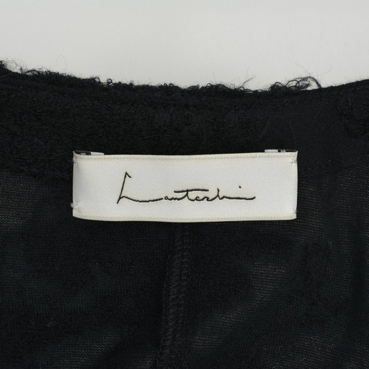 Lautashi】la0014-06 Knit jacquard over dress ウールコットン マキシ 