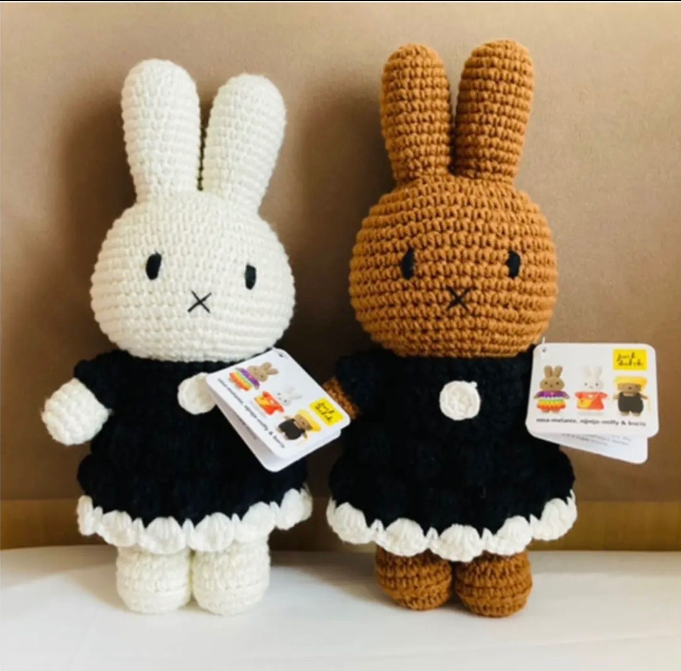 ミッフィー＆メラニージャストダッチ社あみぐるみ新作ブラック