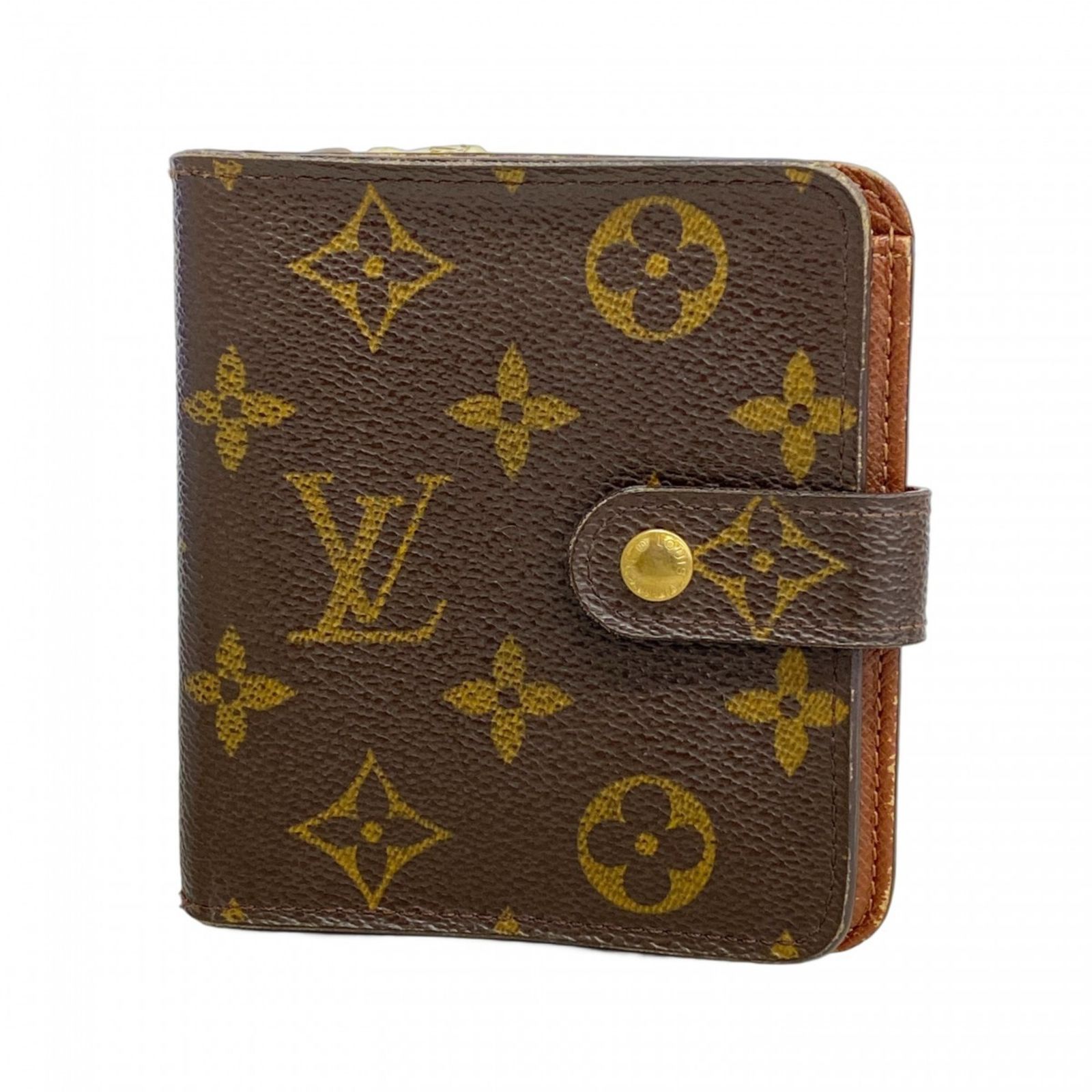 ルイ ヴィトン Louis Vuitton ルイ ヴィトン 財布 モノグラム コンパクトジップ M61667 ブラウンメンズ レディース