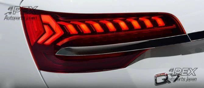 アウディ Q7 2005-2015年 高品質 テールライト テールランプ 流れるウインカー ドレスアップ オープニングモーション付き